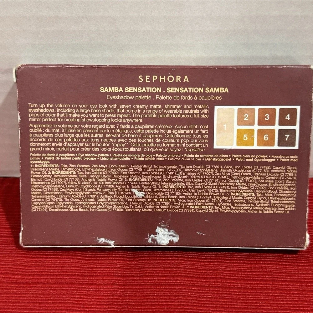 Sephora‎ Playlist Samba Sensation Eyeshadow Palette  7-Shades NEW